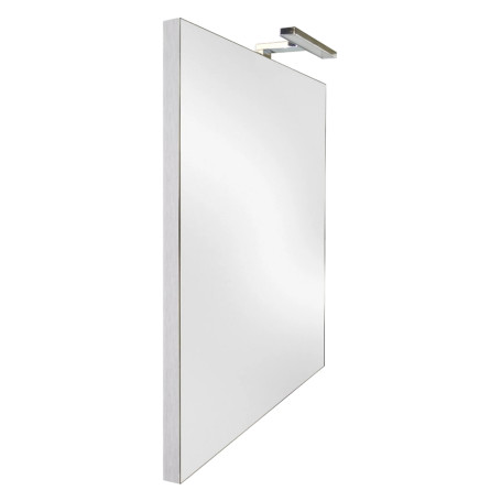SPECCHIERA DA BAGNO CON LED  LUXERA METALLO  cm 60 x h. 80 oriz. - led cm 30 - W 7