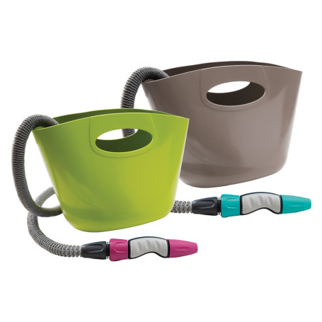TUBO ESTENSIBILE PER GIARDINO IN KIT  AQUAPOP 15  col. verde