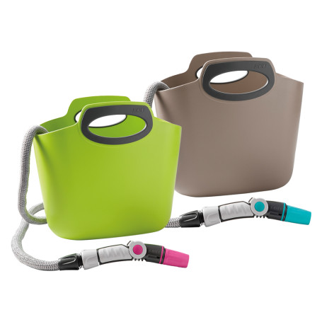 TUBO ESTENSIBILE PER GIARDINO IN KIT  AQUAPOP 30  col. tortora