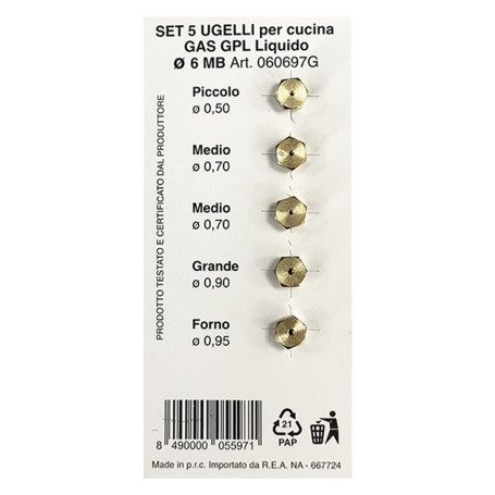 UGELLI PER CUCINA per gpl