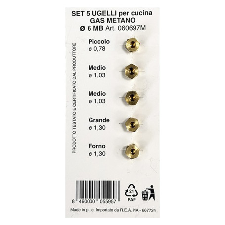 UGELLI PER CUCINA per metano
