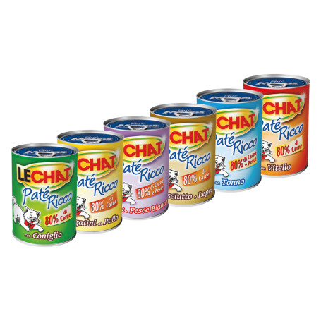 PATE  PER GATTI  LECHAT RICCO  fegatini di pollo - gr 400