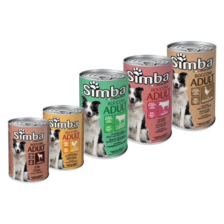 BOCCONI PER CANI  SIMBA  manzo - gr 415