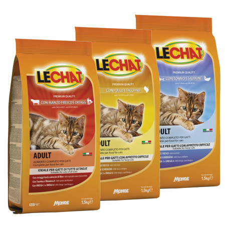 CROCCANTINI PER GATTI  LE CHAT  tonno e salmone - kg 1