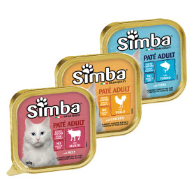 PATE  PER GATTI  SIMBA  manzo - gr 100