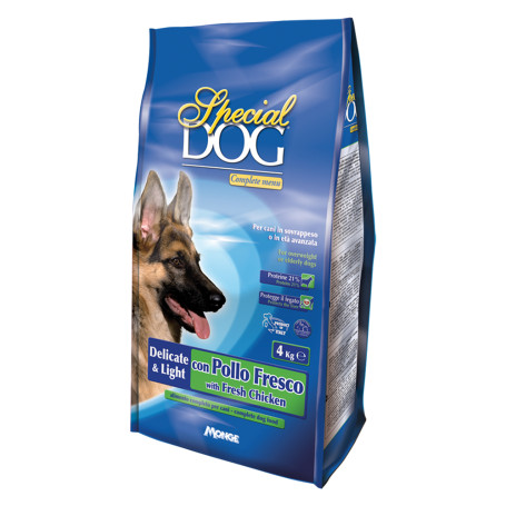 CROCCHETTE PER CANI ANZIANI  SPECIAL DOG  Delicate-light c/pollo fresco - kg 4