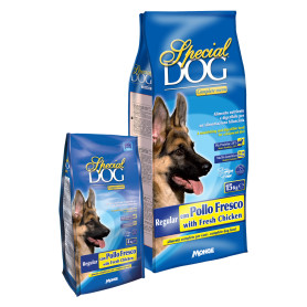 CROCCHETTE PER CANI ADULTI  SPECIAL DOG  Regular c/pollo fresco - kg 15