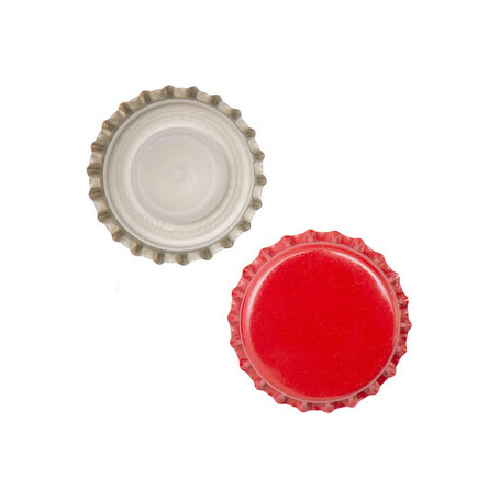 TAPPO CORONA D 29 MM BIDULE BASSA CF 200 PZ ROSSO