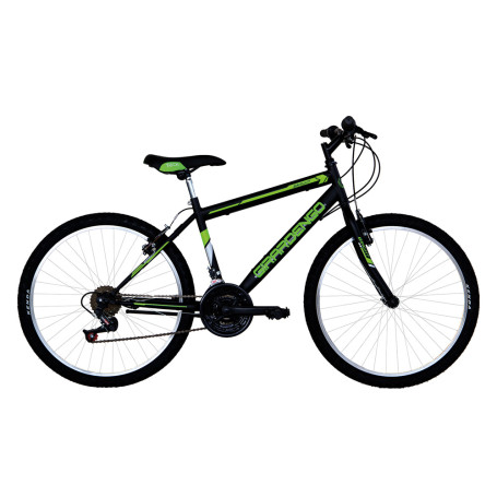 BICICLETTA UOMO  MTB  GIRARDENGO 24 - nero/verde