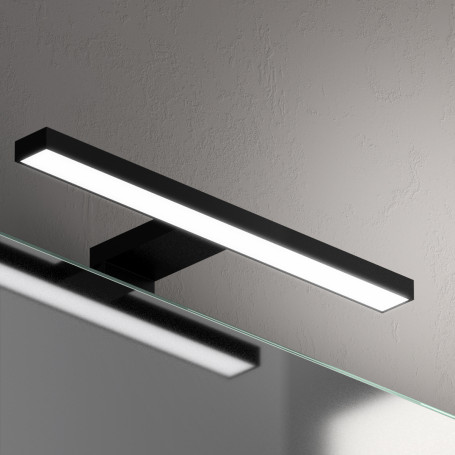 APPLIQUE DA BAGNO LED SPL023D W5 K4000 NERO CM.30