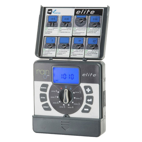 CENTRALINA PER IRRIGAZIONE RAIN  ELITE  8 zone - 9 Vdc (indoor)