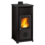 STUFA A LEGNA  TEA 5.0  7 kW - colore nero antracite