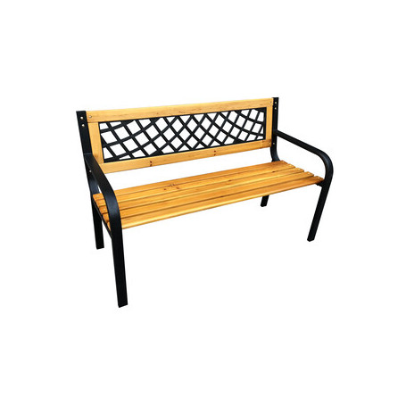 C PANCHINA NERO\LEGNO NATURALE 118X50X75 SOSTA