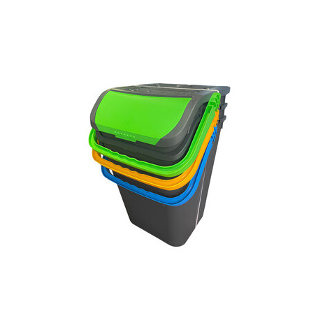 PATTUMIERA  35 L ECOLOGIC SOVRAPPONIBILE KIT 3 PZ