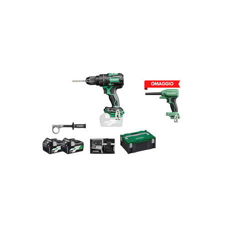 HIKOKI TRAPANO DV36DC 36V C\PERC BRUSH+SOFFIATORE