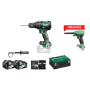 HIKOKI TRAPANO DV36DC 36V C\PERC BRUSH+SOFFIATORE