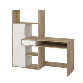 KIT SCRIVANIA FUNCTION PLUS C\LIBR 163X60X155CM BIA\QUE