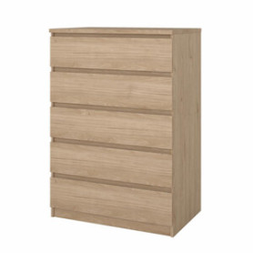 KIT CASSETTIERA NAIA 5 CASS 77X50X111CM ROVERE