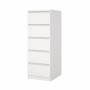 KIT CASSETTIERA NAIA 5 CASS 40X50X111CM BIANCO
