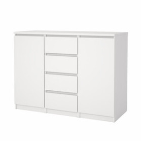 KIT MADIA 2ANTE+4CASS NAIA 121X50X91CM BIANCO