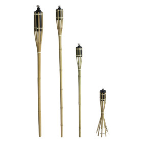 TORCIA IN BAMBU  h. cm 120 - serbatoio lt 0
