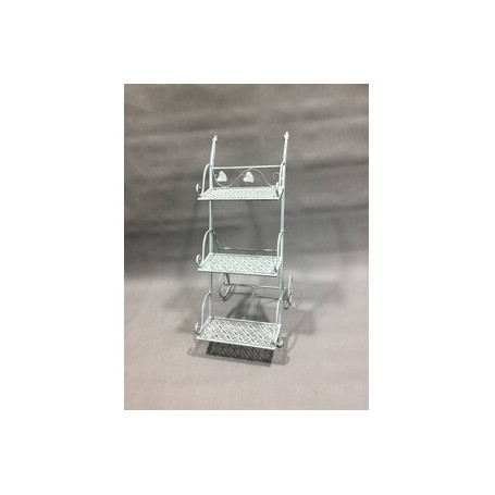 C FIORIERA C\RUO 3 RIP 54X34X78CM AZZURRO CH EPOQUE