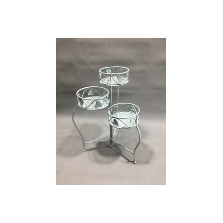 C FIORIERA 3 POSTI 44X46XH65CM AZZURRO CHIARO EPOQUE