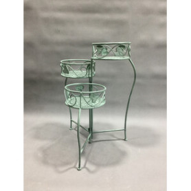 C FIORIERA 3 POSTI 44X46XH65CM VERDE SALVIA EPOQUE