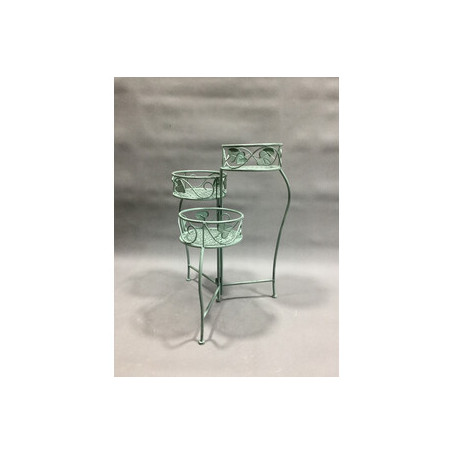 C FIORIERA 3 POSTI 44X46XH65CM VERDE SALVIA EPOQUE