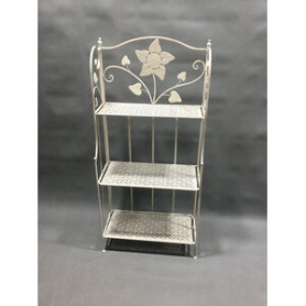 C SCAFFALE 3 RIPIANI 60X28X127CM BIANCO ANT EPOQUE