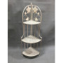 C ANGOLIERA 3 RIPIANI 49X33X126CM BIANCO ANT EPOQUE