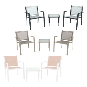 SALOTTO DA GIARDINO  PARIDE  tessuto colore grigio