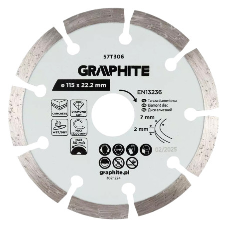 DISCO DIAMANTATO  diametro  115 mm - foro 22