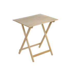 TAVOLO LEGNO PIEGHEVOLE  80X60XH73CM NATURALE