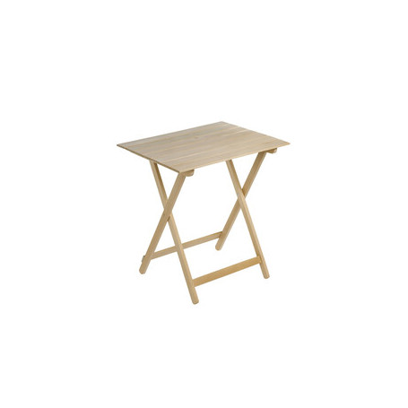 TAVOLO LEGNO PIEGHEVOLE  80X60XH73CM NATURALE