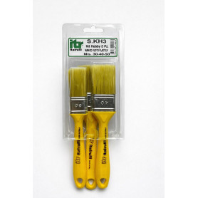 KIT PENNELLESSA MANICO PLAST GIALLO 30-40-50  3PZ