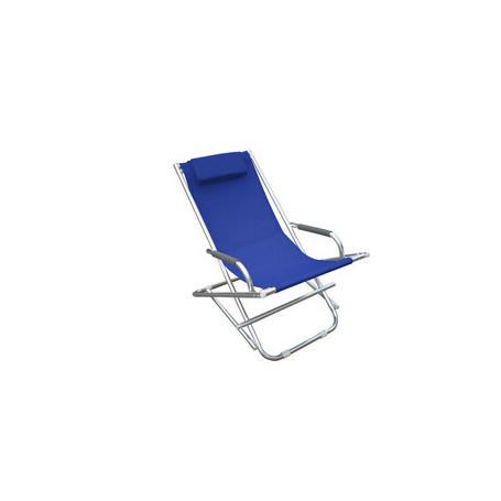 C SEDIA SDRAIO PLAYA IN ALLUMINIO BLU