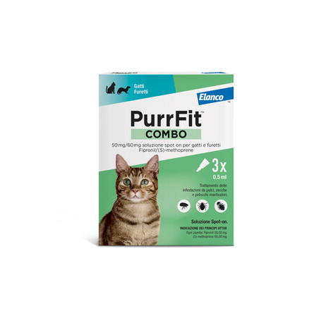 PURRFIT COMBO GATTO SPOT ON 3 PIPETTE