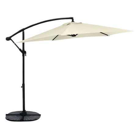 OMBRELLONE DA GIARDINO DECENTRATO A BRACCIO  diametro  mt. 3 - tondo colore ecru