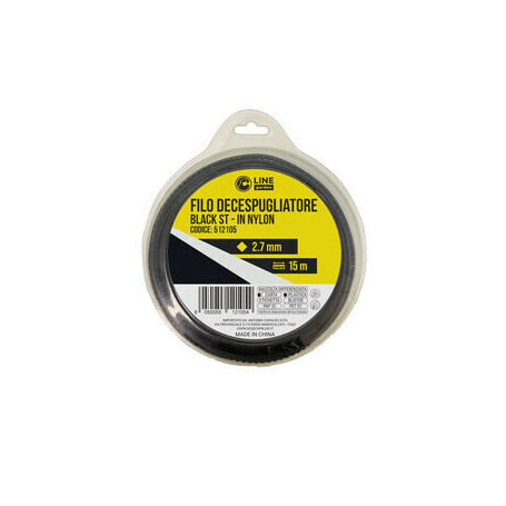 C FILO DECESPUGLIATORE QUADRO SEGHETTATO BLACK-ST MM.2