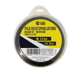 C FILO DECESPUGLIATORE QUADRO SEGHETTATO BLACK-ST MM.3