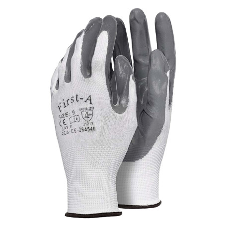 GUANTI IN POLIESTERE/NITRILE Tg. 9 (L)