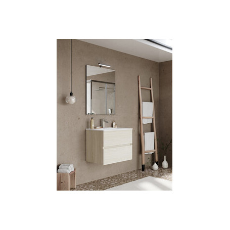 MOBILE BAGNO EASY 2C SOSPESO  60 ROVERE GHIACCIO