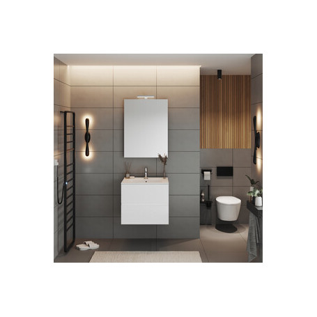 MOBILE BAGNO EASY 2C SOSPESO  60 BIANCO LUCIDO