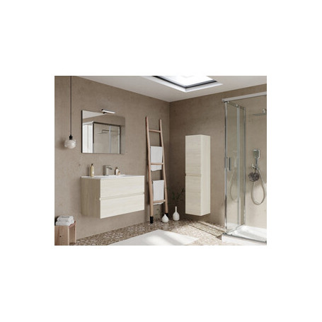 MOBILE BAGNO EASY 2C SOSPESO  80 ROVERE GHIACCIO