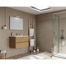 MOBILE BAGNO EASY 2C SOSPESO  80 ROVERE NATURALE