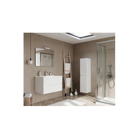 MOBILE BAGNO EASY 2C SOSPESO  80 BIANCO LUCIDO