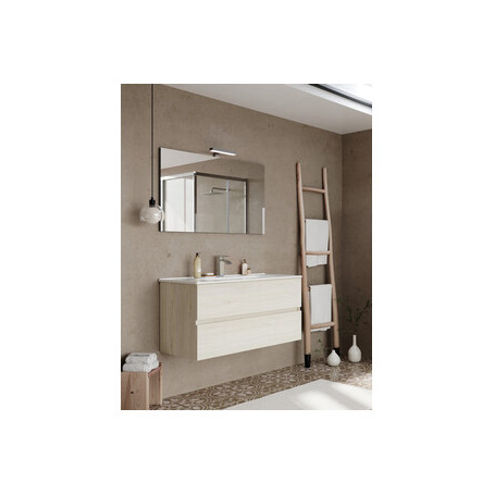 MOBILE BAGNO EASY 2C SOSPESO 100 ROVERE GHIACCIO
