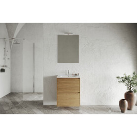 MOBILE BAGNO LISBONA 2C  60 ROVERE NATURALE