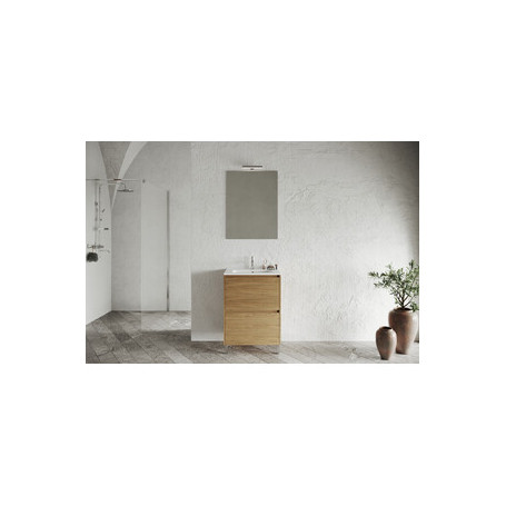 MOBILE BAGNO LISBONA 2C  60 ROVERE NATURALE